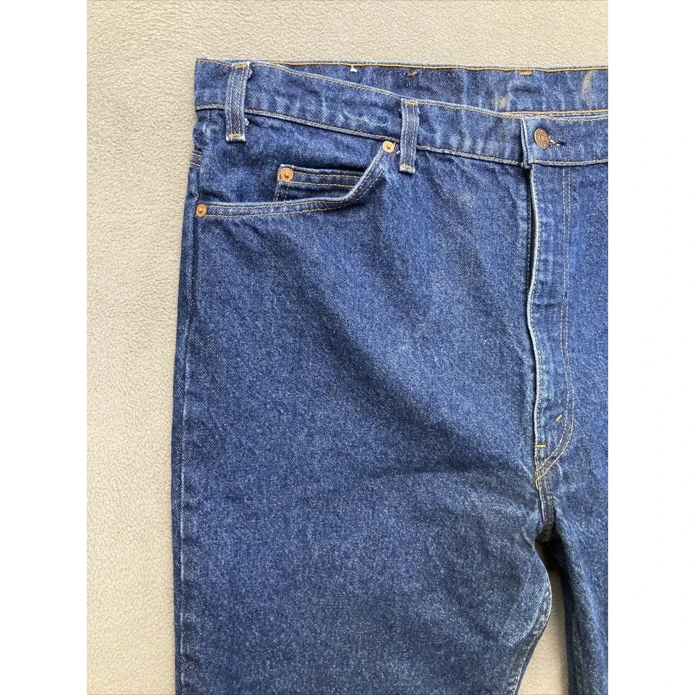 VTG LEVI 317 Bootcut Jeans Mens Size 42x30 Orange Tab Made in USA (Actual 40x29)